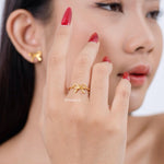 FELICIA Coquette Bow Ring - Gold Plated