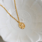 LADY VINTAGE Pendant Chain Necklace - Gold Plated
