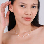 TYRA | Everyday - Gold Plated Freshwater Pearl Chain Necklace