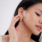REN | Lunar - Gold Plated Hoop Earrings