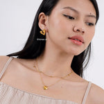 SUKI | Valentine - Gold Plated Heart Earrings