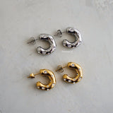 BENSON Round Hoop Earrings - Gold Plated