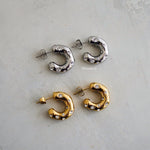 BENSON Round Hoop Earrings - Gold Plated