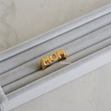 MOM Statement Ring - Gold Plated
