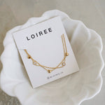 MICAH Double Layer Heart Bracelet - Gold Plated