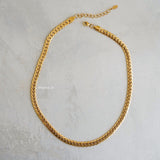GAVIN 6mm Curb Chain Necklace - Gold Plated