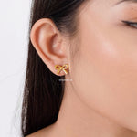 KAILANI Coquette Bow Earrings - Gold Plated