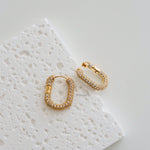 JAX | Everyday - Gold Plated Zirconia Hoop Earrings
