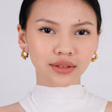 APOLLO | Everyday - Gold Plated Croissant Hoop Earrings