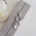 ADLEY | Wedding Collection - Zirconia Dangle Stud Earrings