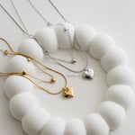 AMIA | Valentine - Gold Plated Heart Double Layer Necklace