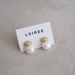 ARUNA | Raya - Gold Plated Pearl Earrings