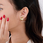 DIAZ | Raya - Gold Plated Flower Earrings