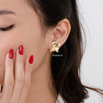 DIAZ | Raya - Gold Plated Flower Earrings