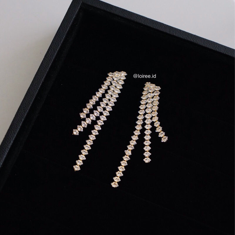 BILLIE | Wedding - Zirconia Dangle Earrings
