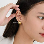 SPHERE Ball Earrings - Gold Plated