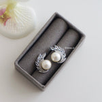 MABEL | Wedding Collection - Zirconia Pearl Stud Earrings