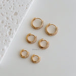 SKYE | Everyday - Gold Plated Zirconia Huggies Hoop Earrings