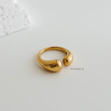 LIAM | Everyday - Gold Plated Adjustable Chunky Ring