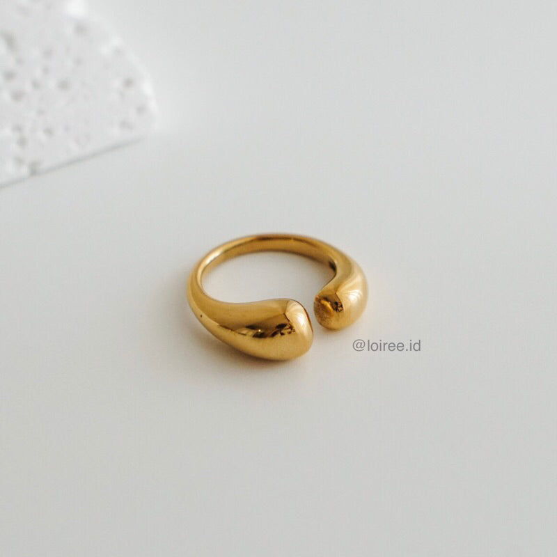 LIAM | Everyday - Gold Plated Adjustable Chunky Ring