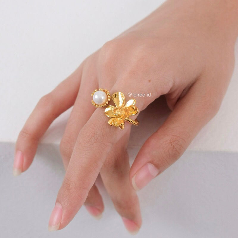 EUNICE | Everyday - Gold Plated Flower Ring