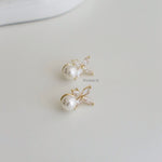 CALISTA | Wedding - Zirconia Pearl Earrings