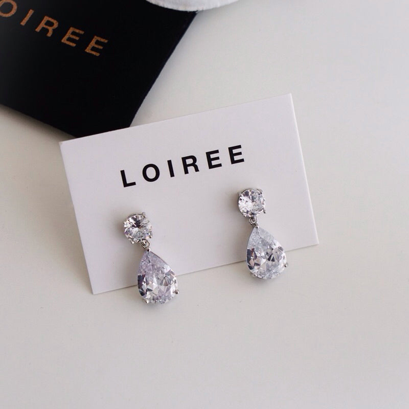 ELORA Zirconia Necklace Earrings Set - Wedding