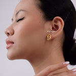 CAPRI Dough Twist Earrings - Gold Plated