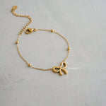 AUBREE Bow Bracelet - Gold Plated