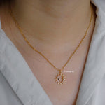 MOONSHINE Pendant Chain Necklace - Gold Plated