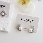 MABEL | Wedding Collection - Zirconia Pearl Stud Earrings