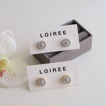 VERIN | Wedding Collection - Zirconia Round Stud Bridal Earrings
