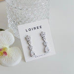 ADLEY | Wedding Collection - Zirconia Dangle Stud Earrings