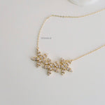 KARINA | Everyday - Zirconia Flower Chain Necklace