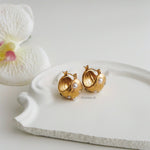 RUKA | Lunar - Gold Plated Hoop Earrings