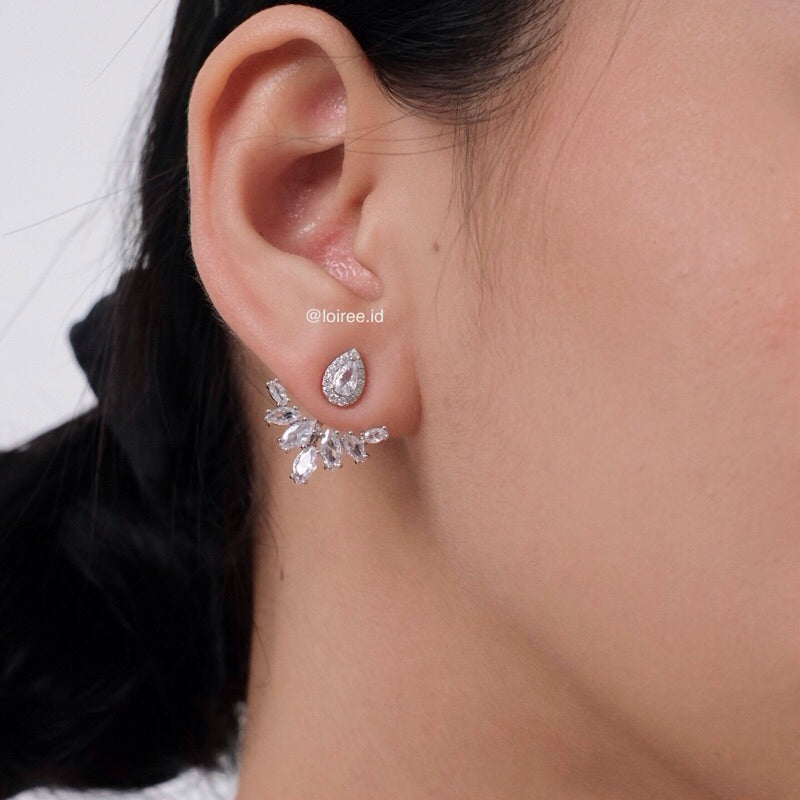 DAWN Zirconia Bridal Earrings - Wedding