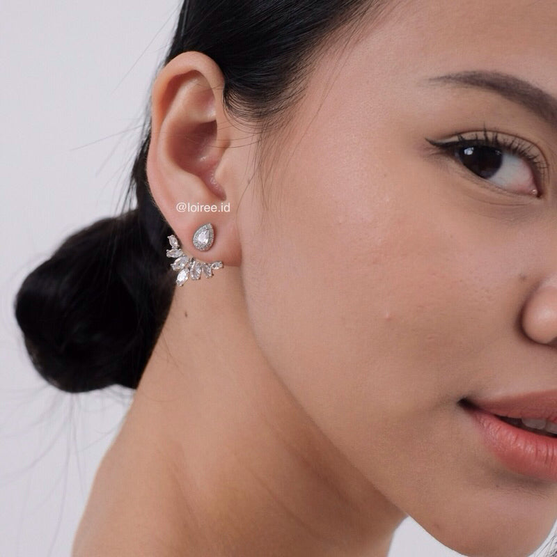 DAWN Zirconia Bridal Earrings - Wedding
