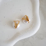 ASTON Big Square Earrings - Gold Plated