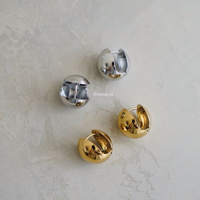 SPHERE Ball Earrings - Gold Plated