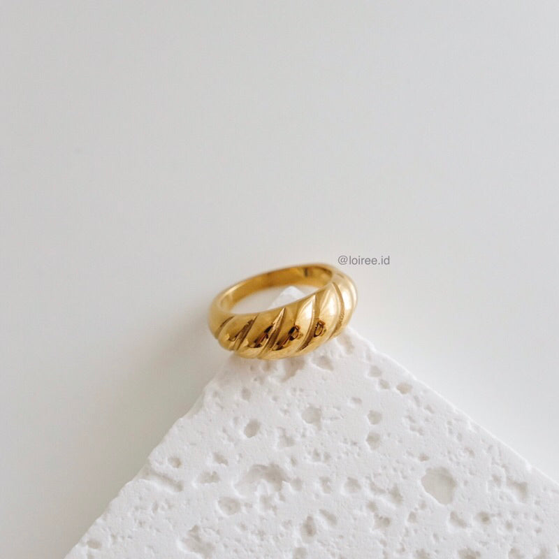 GION | Everyday - Gold Plated Pastry Chubby Ring