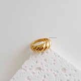 GION | Everyday - Gold Plated Pastry Chubby Ring