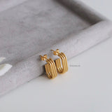 BENNET Stud Earrings - Gold Plated