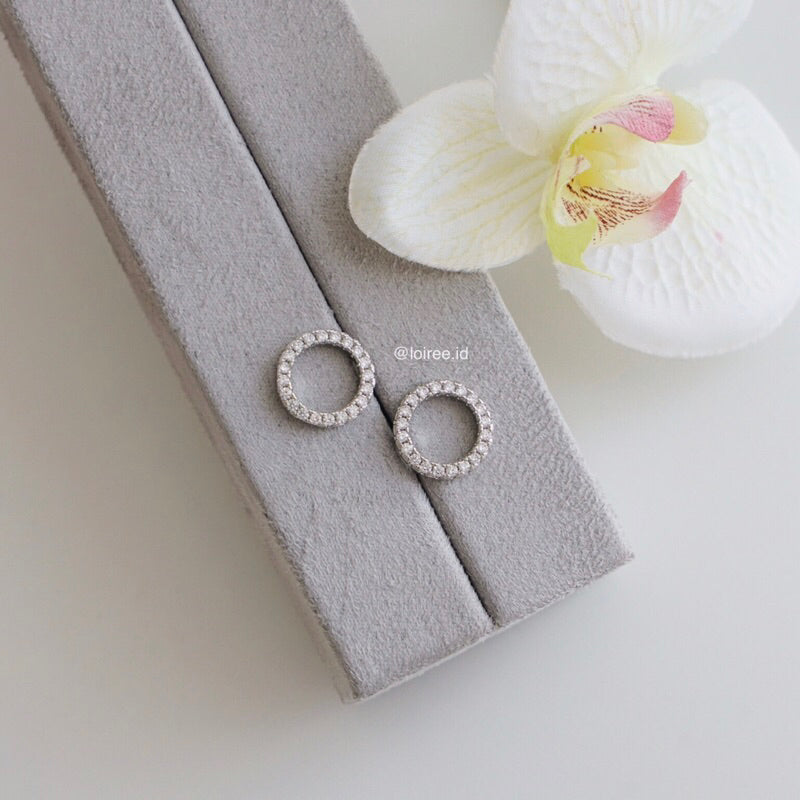 MONA Zirconia Round Stud Earrings