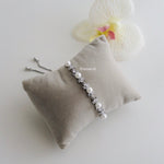 TESSA Adjustable Bracelet - Zirconia Pearl Paved Bracelet