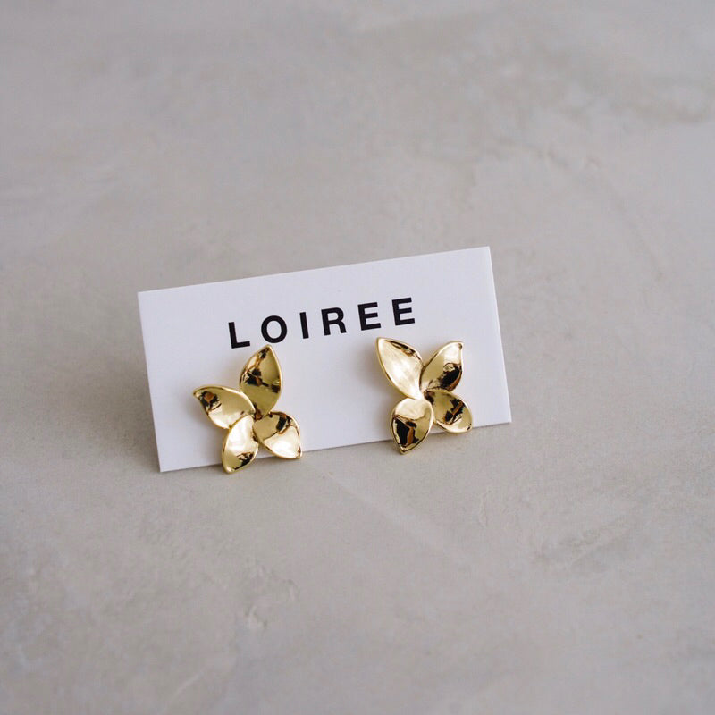 DIAZ | Raya - Gold Plated Flower Earrings