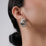 ROCKY Irregular Statement Earrings - Gold Plated