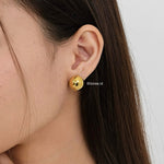 SPHERE Ball Earrings - Gold Plated