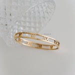 PANAMA Bangle - Gold Plated Bangle Bracelet - Gelang Wanita
