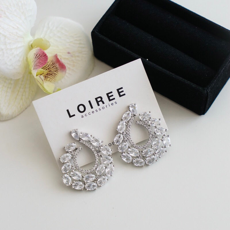 BREA | Wedding Collection - Zirconia Statement Bridal Earrings