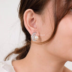 MABEL | Wedding Collection - Zirconia Pearl Stud Earrings